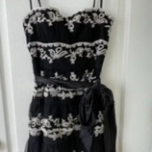 BCBG Lace Tiered Dress Size 0 - Picture 2 of 4